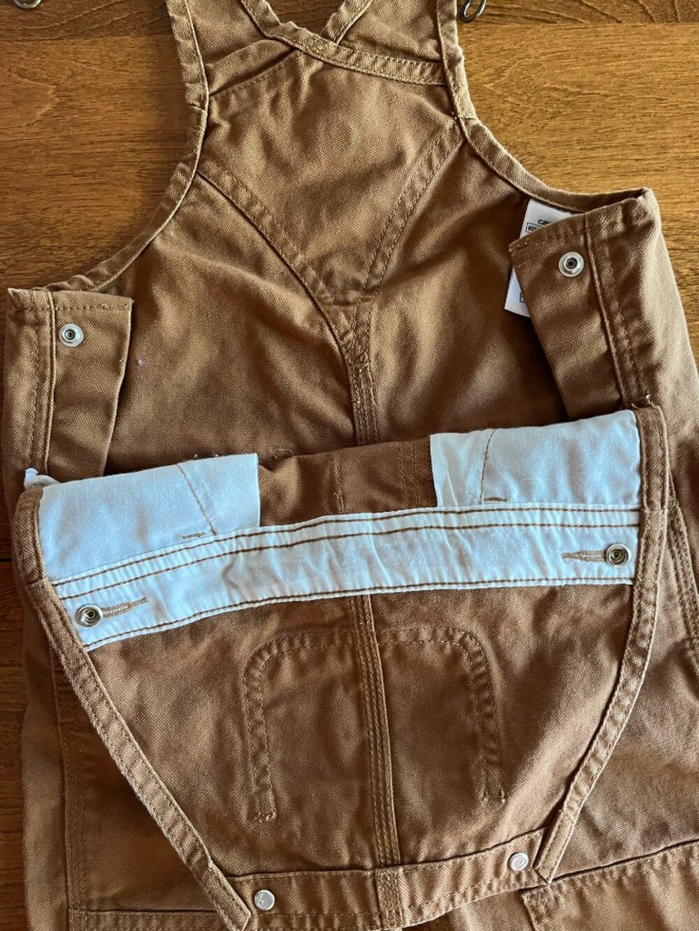 Carhartt tan overalls 3T - Picture 4 of 7